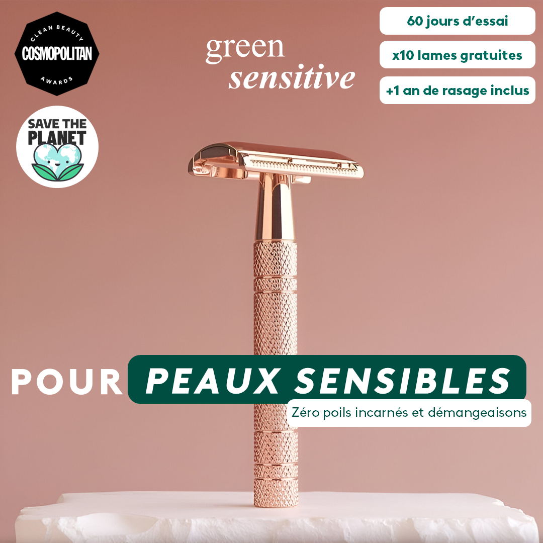 Rasoir de Sûreté Green Sensitive, pour peaux sensibles